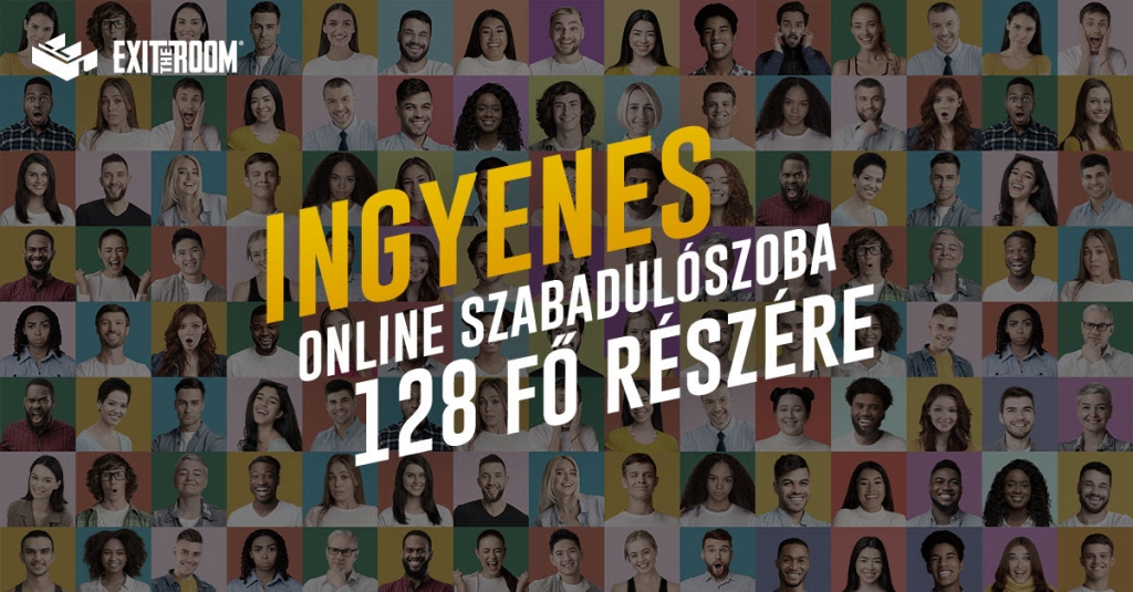 Ingyenes online szabadulószoba 128 fő részére